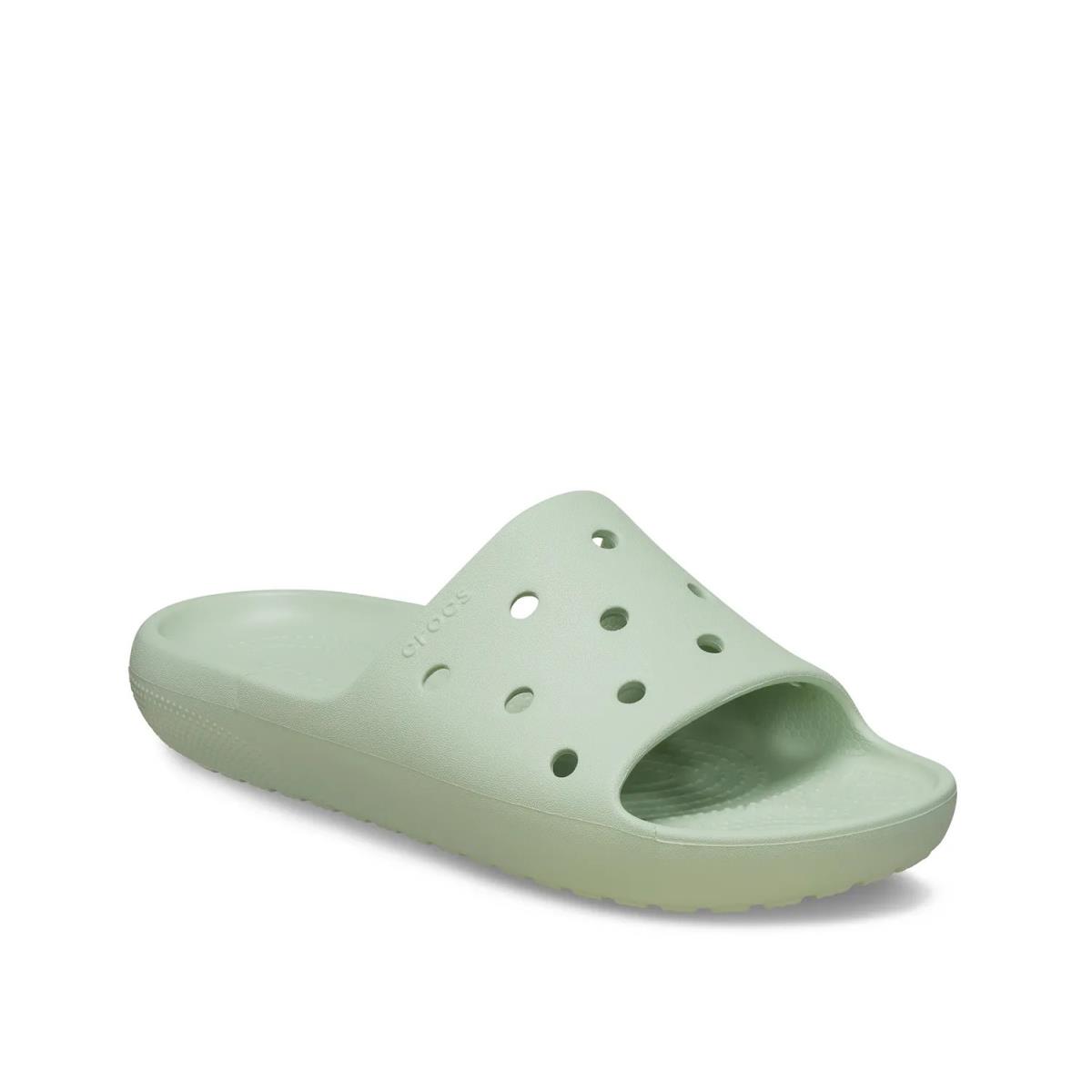 Woman`s Sandals Crocs Classic v2 Slide Sandal - Pistachio Green