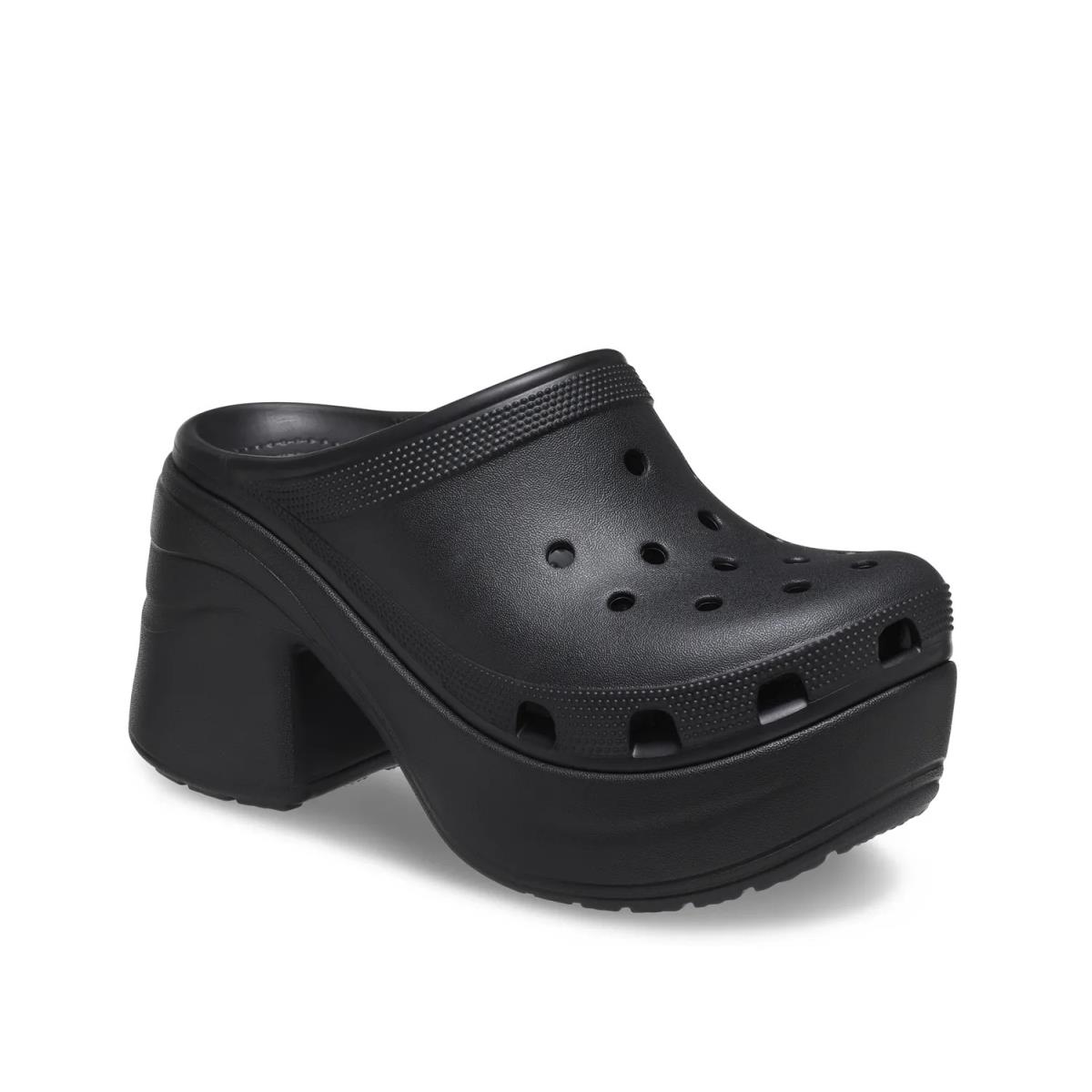 Woman`s Clogs Crocs Siren Platform Clog Black