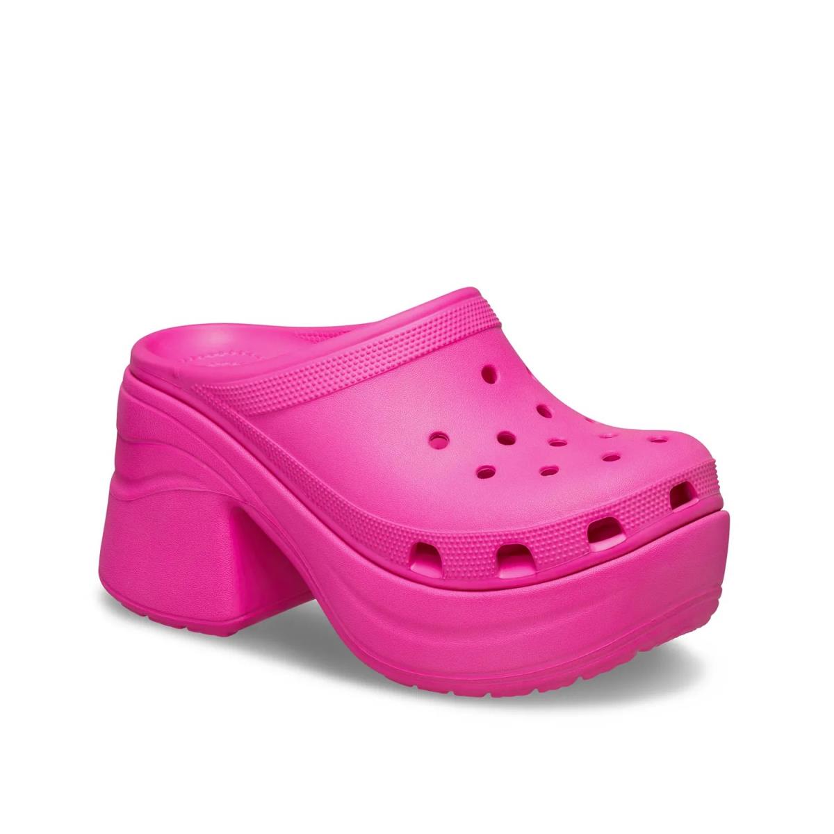 Woman`s Clogs Crocs Siren Platform Clog Pink