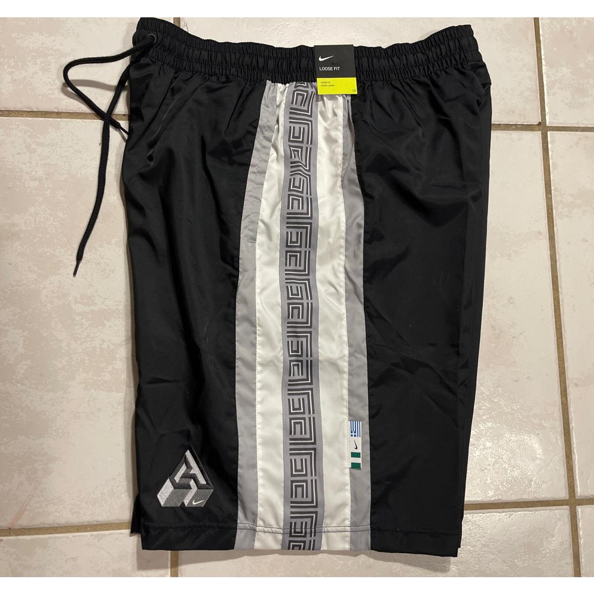 Nike Giannis Antetokounmpo Black Basketball Shorts CK6282-010 Men s Xl-tall