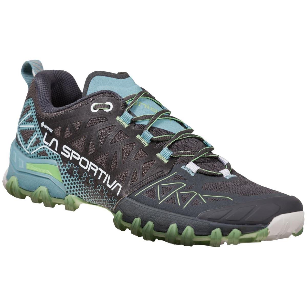 Lasportiva Womens Bushido II Gtx Trail Running Shoes Carbon/mist 9.5-10