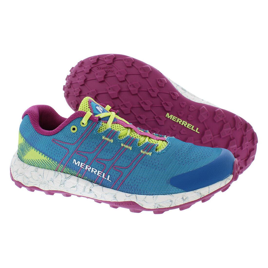 Merrell Moab Flightlow GS Girls Shoes Size 7 Color: Teal/lime/fuchsia - Teal/Lime/Fuchsia, Main: Blue