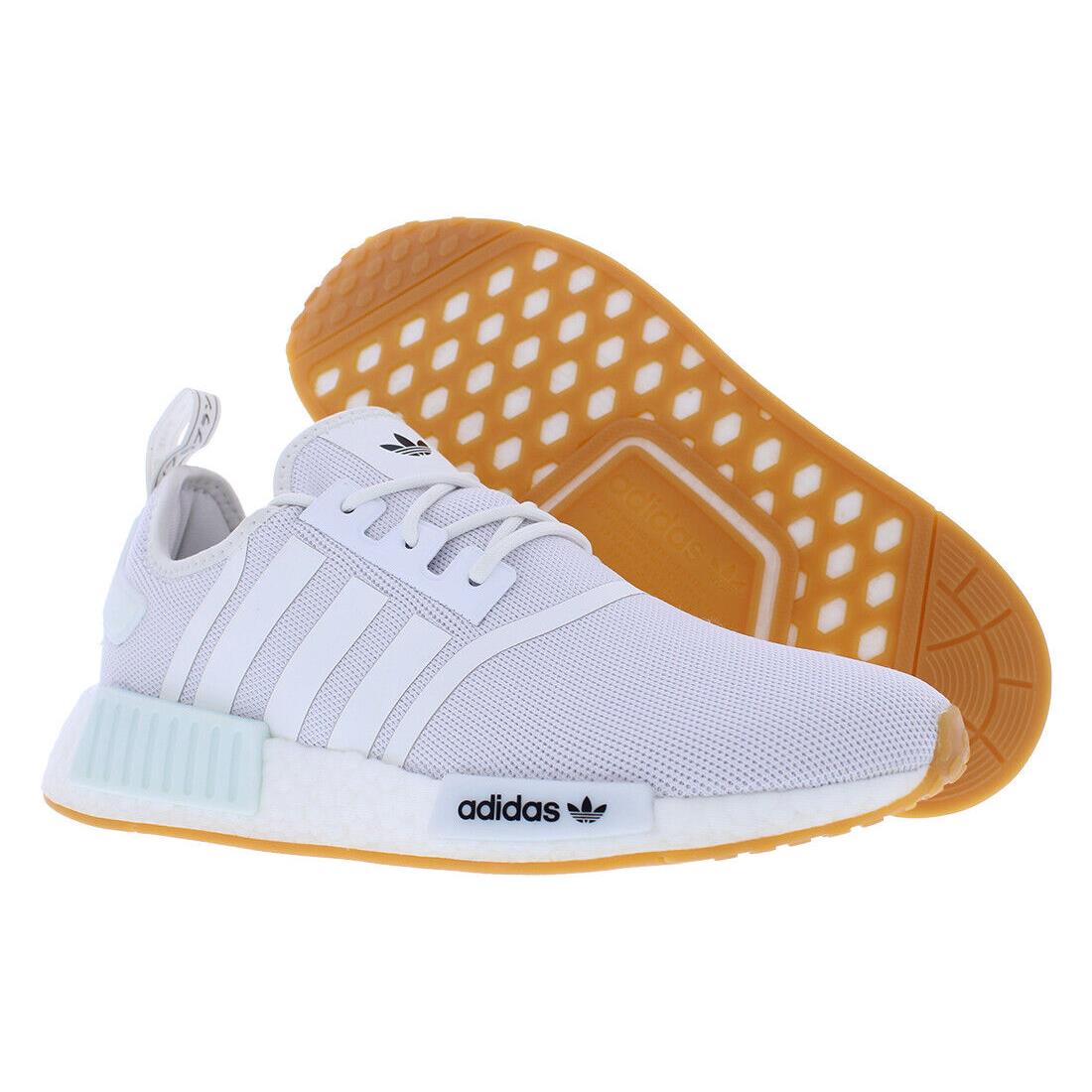 Adidas Nmd R1 Prime Blue Mens Shoes - Cloud White/Cloud White/Gum, Main: White