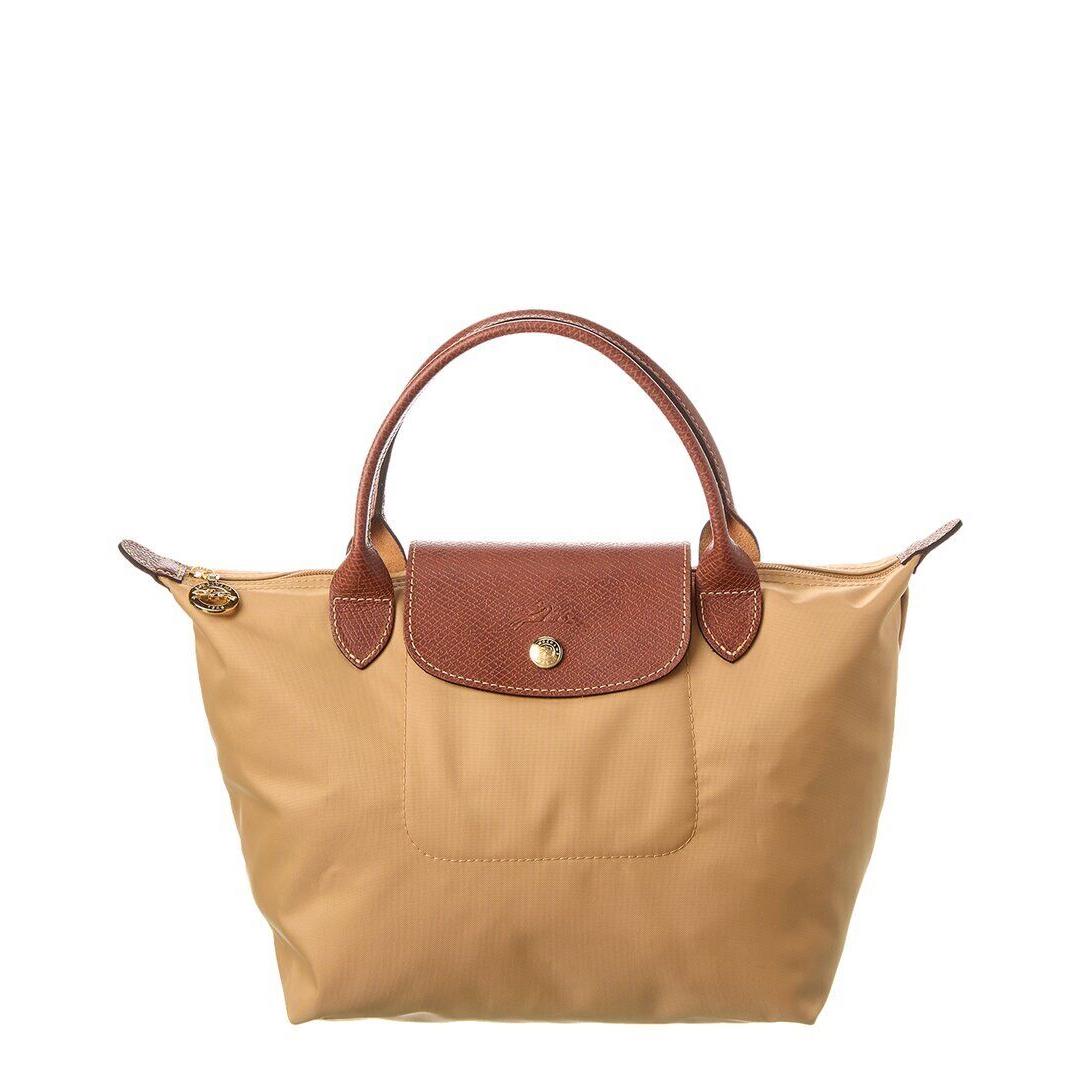 Longchamp NA Le Pliage Small Canvas Handbag Women`s Brown