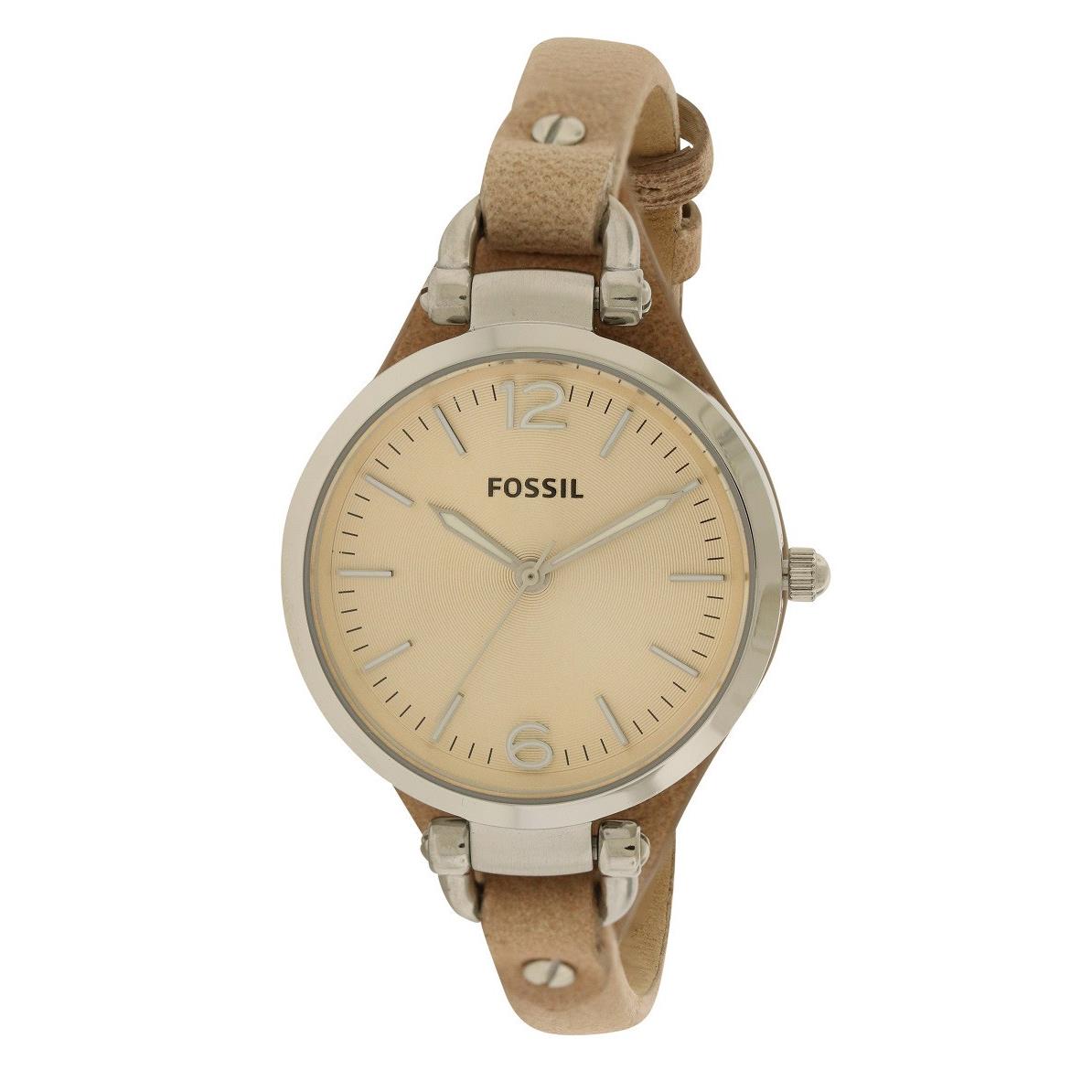 Fossil Slim Sandy Leather Ladies Watch