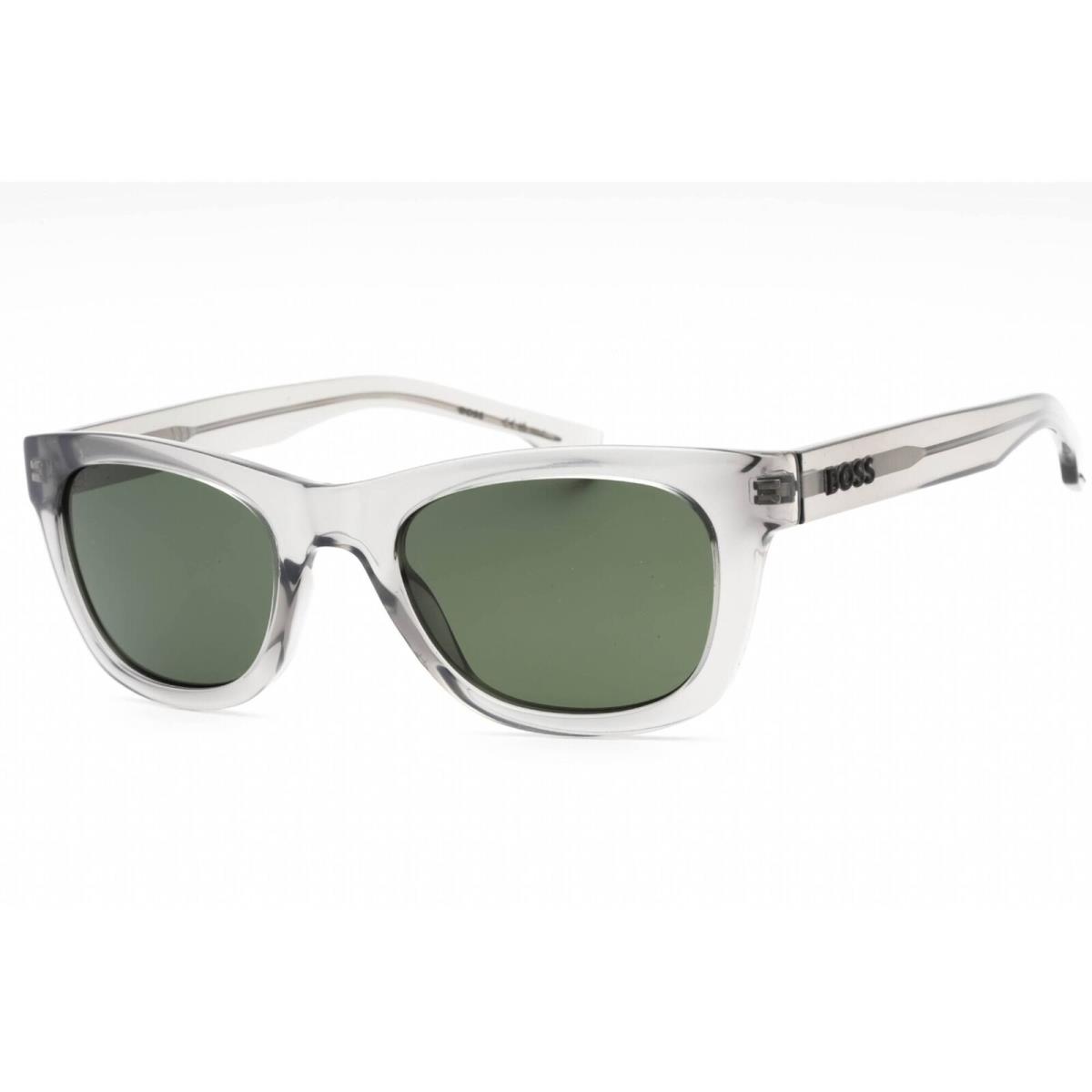 Hugo Boss Men`s Sunglasses Grey Plastic Cat Eye Full Rim Boss 1649/S 0KB7 QT