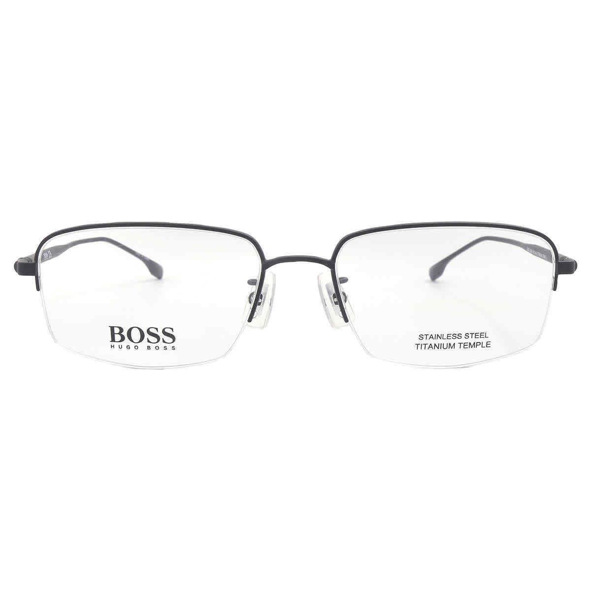 Hugo Boss Demo Rectangular Men`s Eyeglasses Boss 1298/F 0003 56 Boss 1298/F 0003