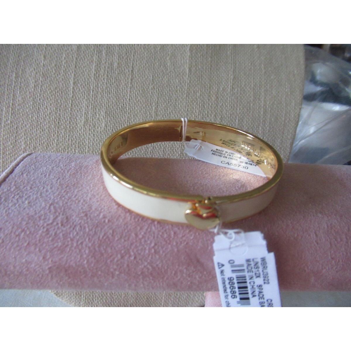 Kate Spade Cream Gold Plated Enamel Bangle Bracelet / Gold Spade - Kate  Spade jewelry - 098686354456 | Fash Brands