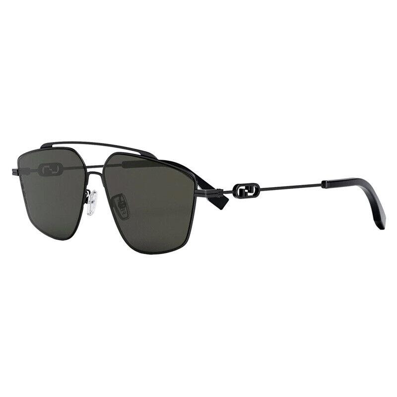 Fendi FE40079U 12A Black Ruthenium/smoke Sunglasses 58mm DA