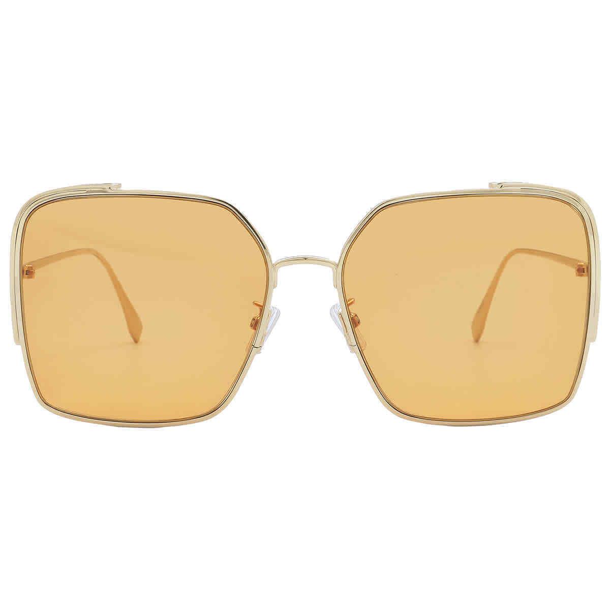 Fendi Amber Square Ladies Sunglasses FE40038U 10E 59 FE40038U 10E 59