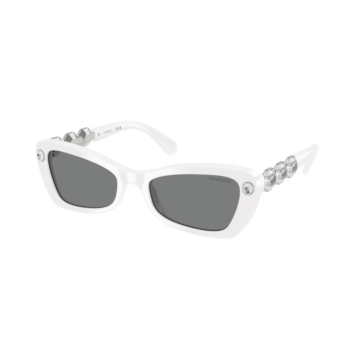 Swarovski SK6033 105087 White Dark Grey 54 mm Women`s Sunglasses