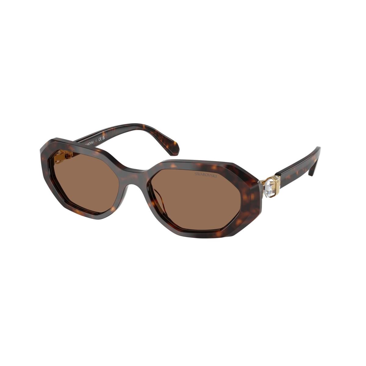 Swarovski SK6028 100273 Dark Havana Dark Brown 54 mm Women`s Sunglasses