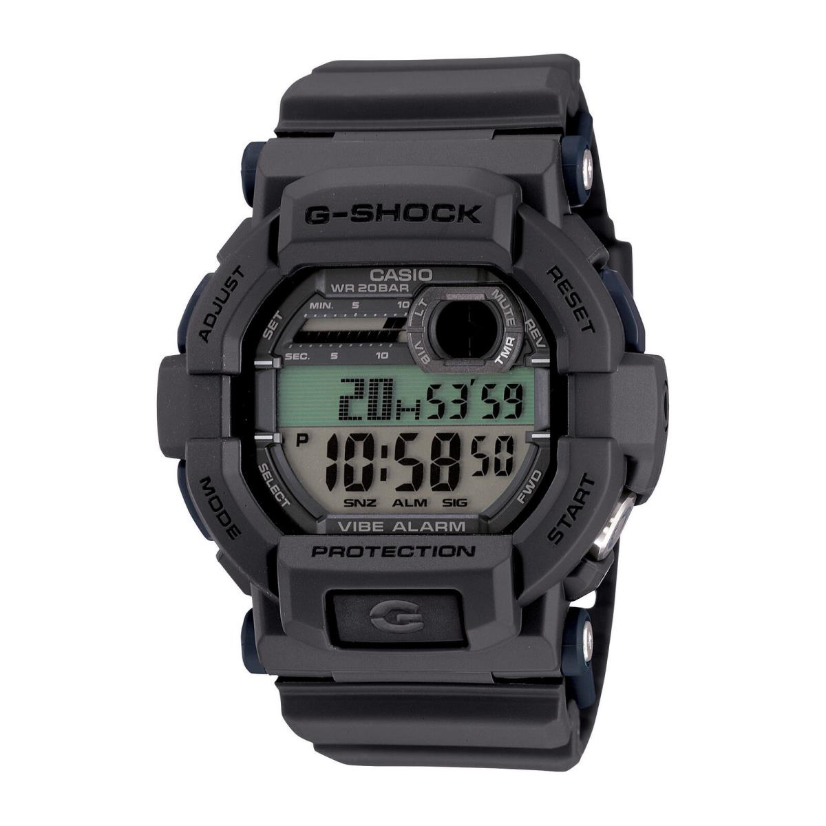 Casio G-shock Men`s Quartz Digital Grey Resin Sport 53.5mm Watch GD350-8