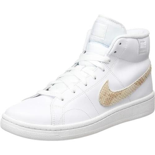 Nike Womens Court Royale 2 Mid Sneaker Shoes US 9M 40.5 White Particle Beige - White