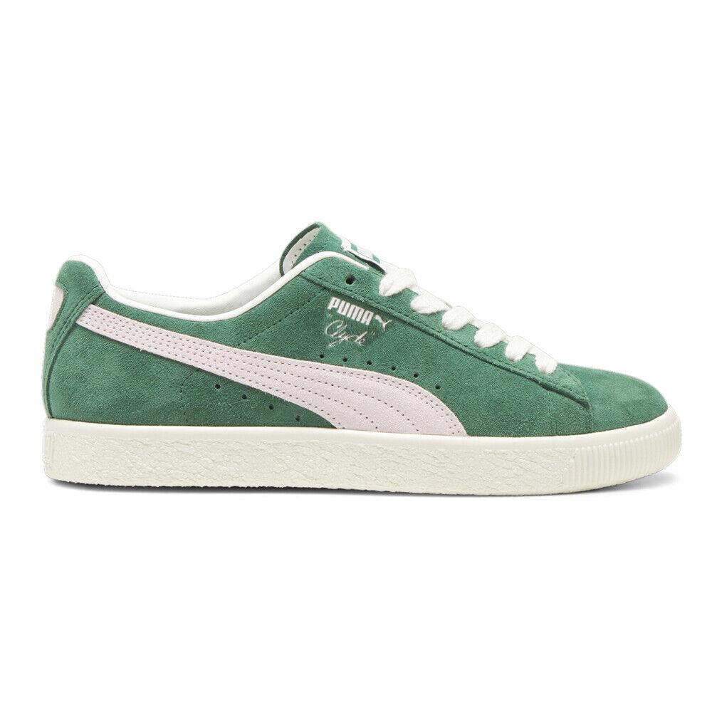 Puma Clyde Og Lace Up Mens Green Sneakers Casual Shoes 39196210 - Green