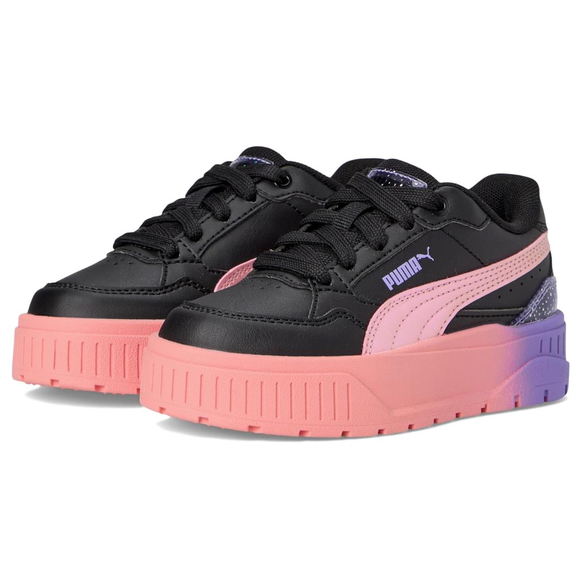 Unisex Shoes Puma Kids Karmen Ii Idol Big Kid/little Kid - Puma Black/Pink Fruit/Lavender Alert