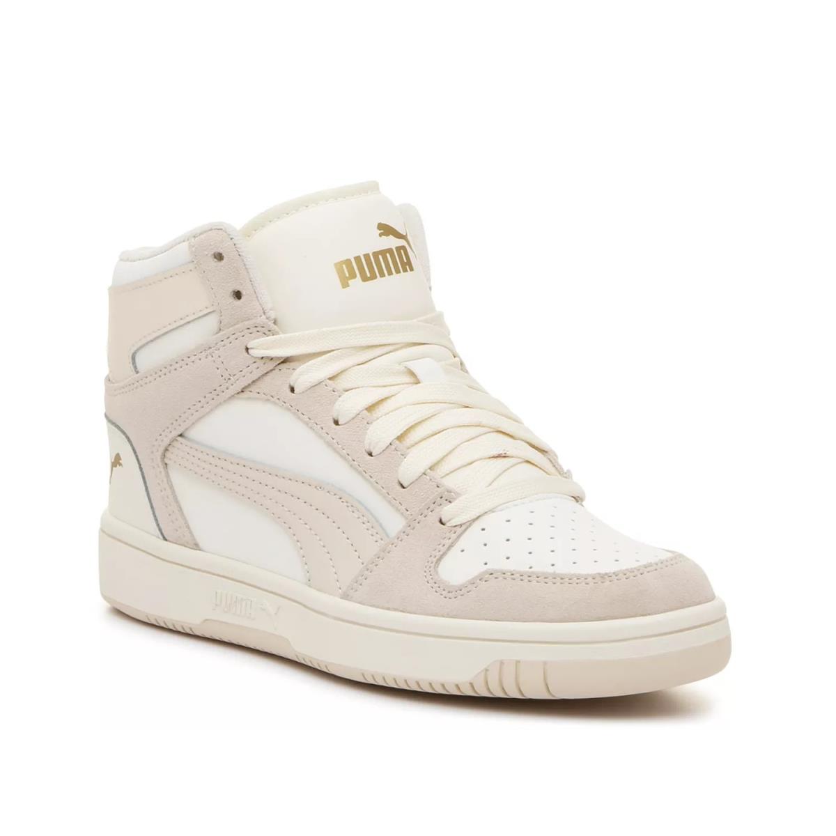 Woman`s Fashion Sneakers Puma Rebound Sneaker - White/Taupe