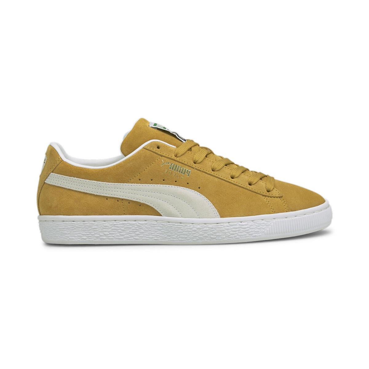 Puma Suede Classic Xxi 37491505 Mens Yellow Suede Lifestyle Sneakers Shoes - Yellow