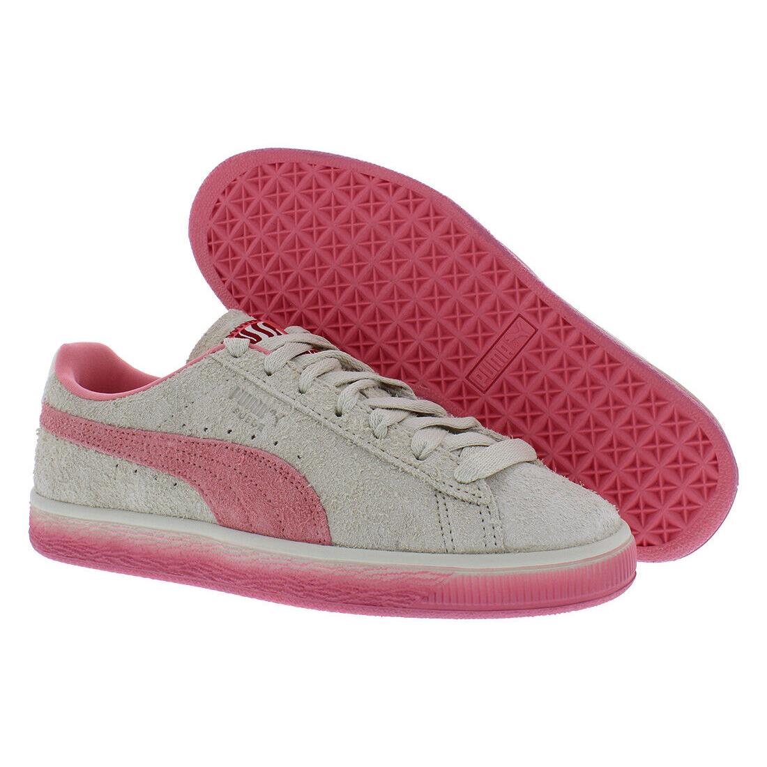 Puma Suede California Dreamin Womens Shoes - Sugared Almond/Passionfruit, Main: Khaki