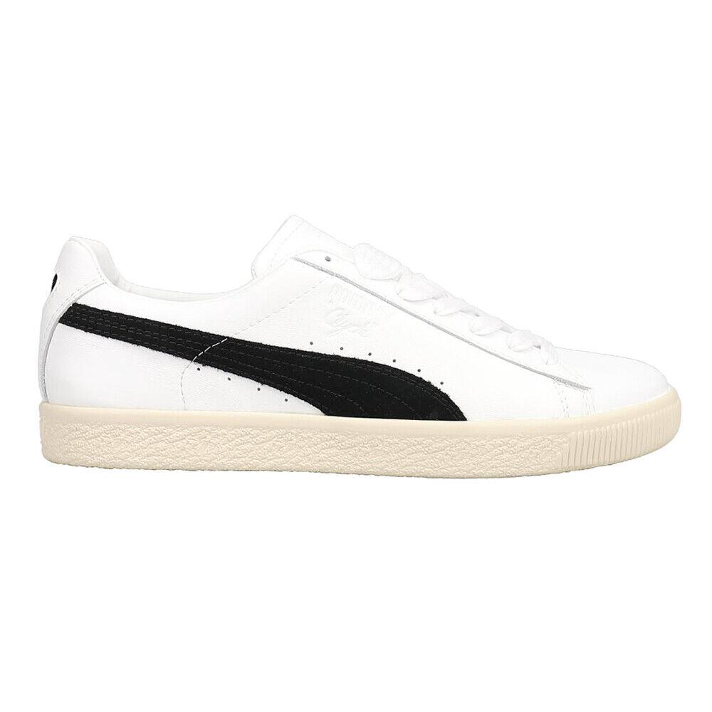 Puma Clyde Mig Lace Up Mens White Sneakers Casual Shoes 39439001 - White