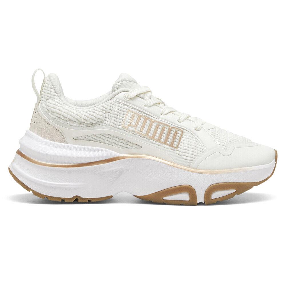 Puma Softride Divine Running Womens Brown White Sneakers Athletic Shoes 310163 - Brown, White