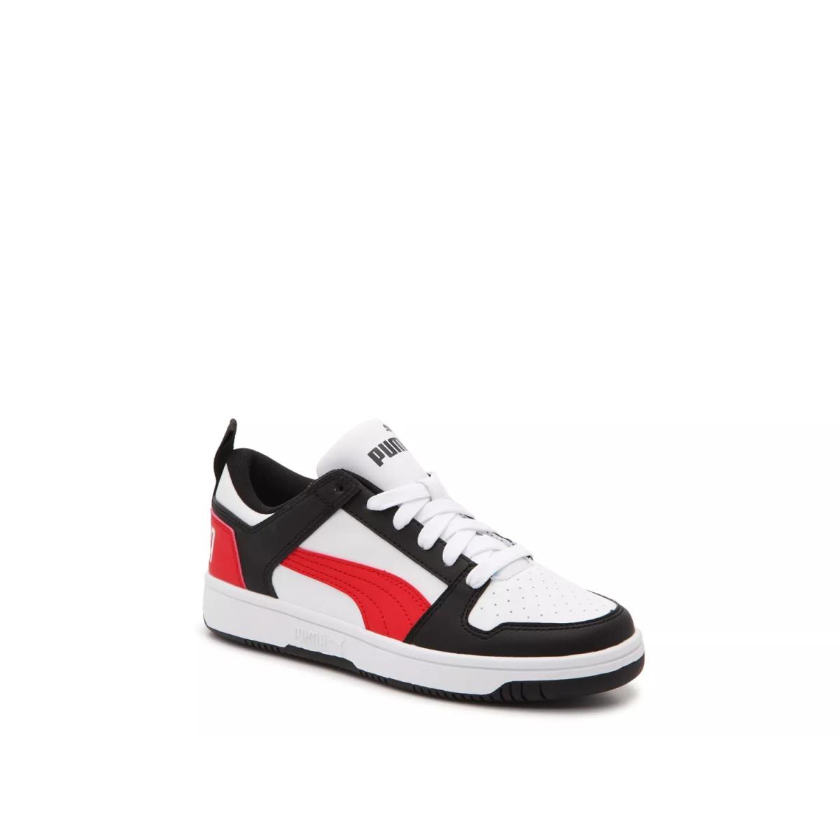 Boy`s Fashion Sneakers Puma Rebound Layup Sneaker - Black/Red