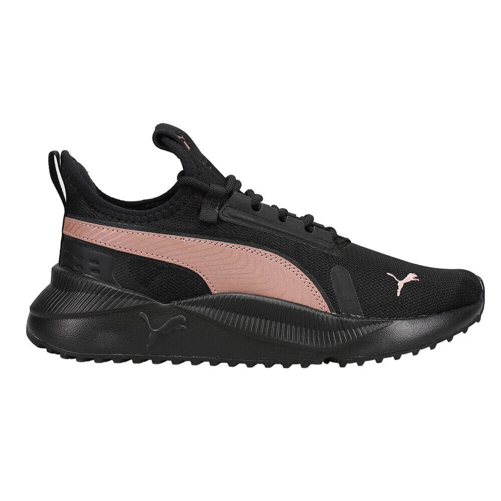 Puma Pacer Future Street Wide Lace Up Womens Black Sneakers Casual Shoes 401066 - Black