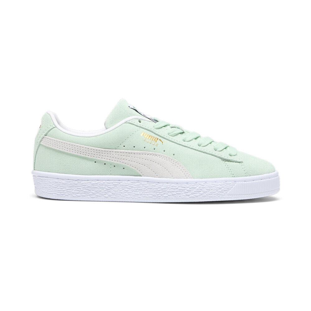 Puma Suede Classic Xxi Lace Up Womens Green Sneakers Casual Shoes 39827303 - Green