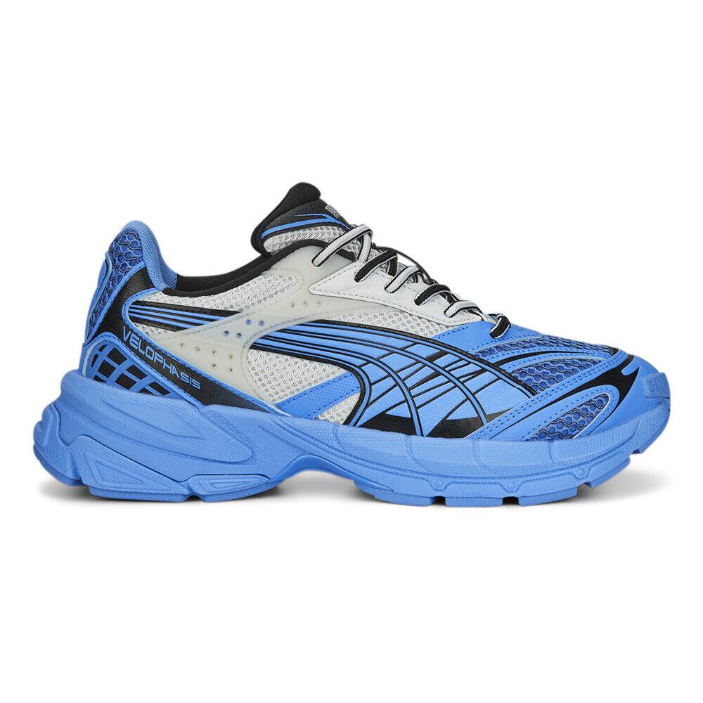 Puma Velophasis Factory Lace Up Running Mens Blue Sneakers Athletic Shoes 39075 - Blue