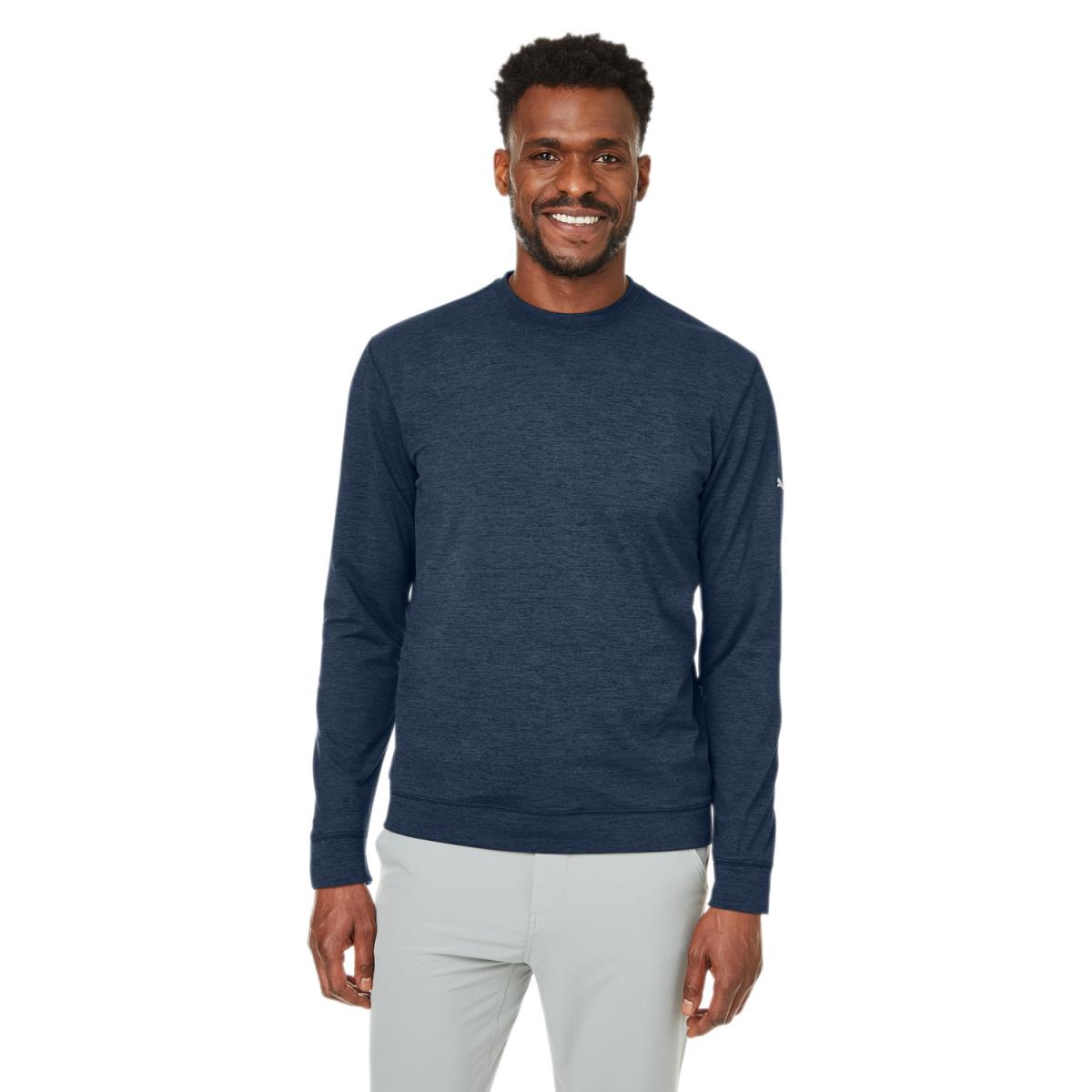 Puma Golf 531279 Men`s Cloudspun Crewneck Sweatshirt NAVY BLAZER