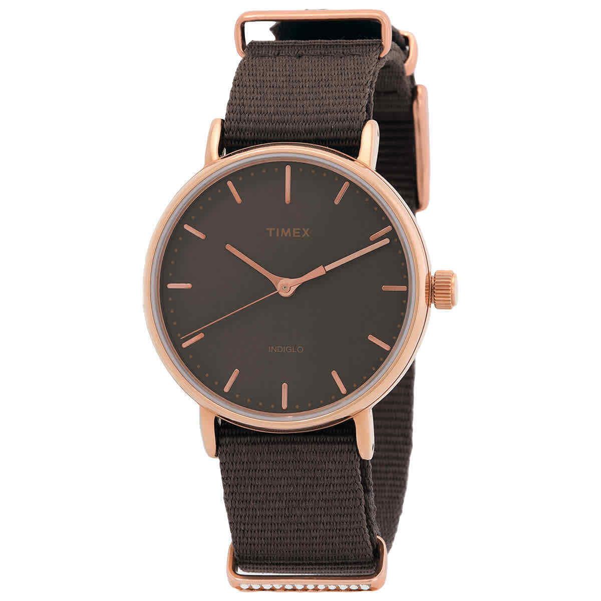 Timex Fairfield Quartz Brown Dial Ladies Watch TW2R48900