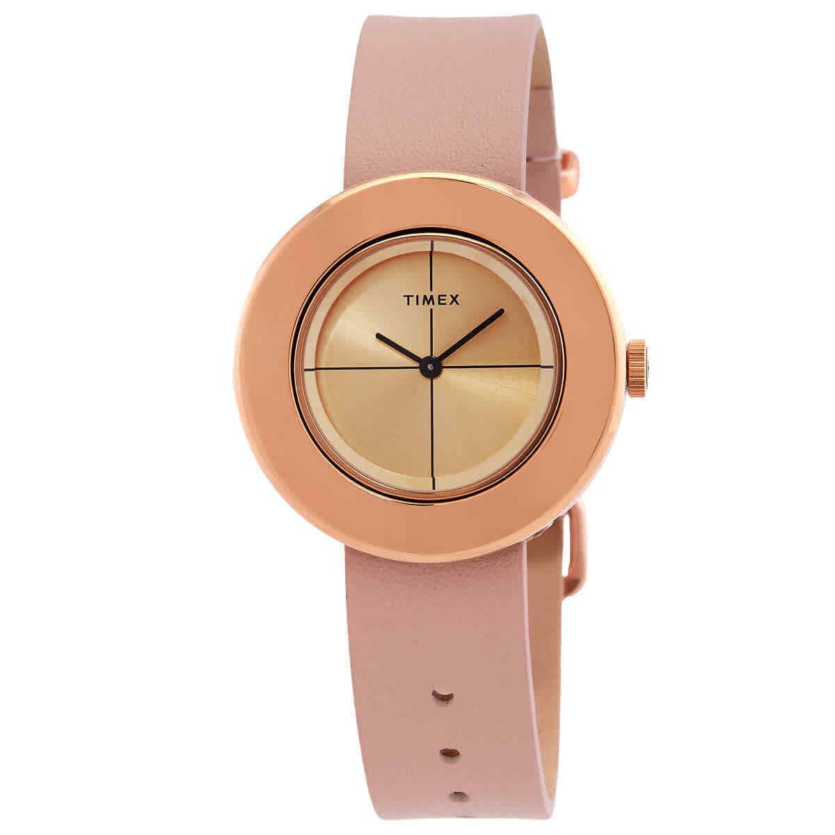 Timex Variety Quartz Rose Gold Dial Ladies Watch TW2T92900VQ