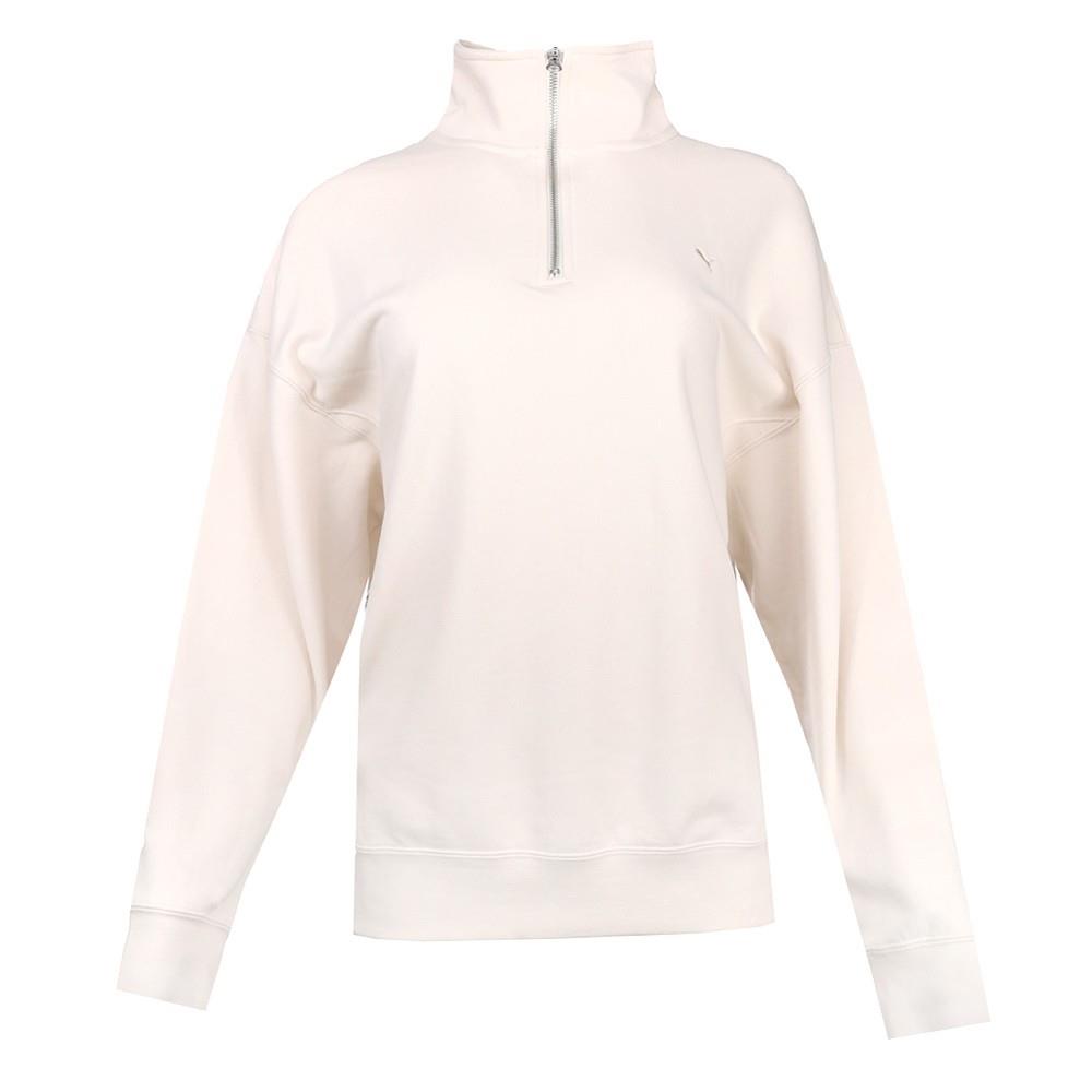 Puma Yona Halfzip Crew Pullover Womens Size L 62402487