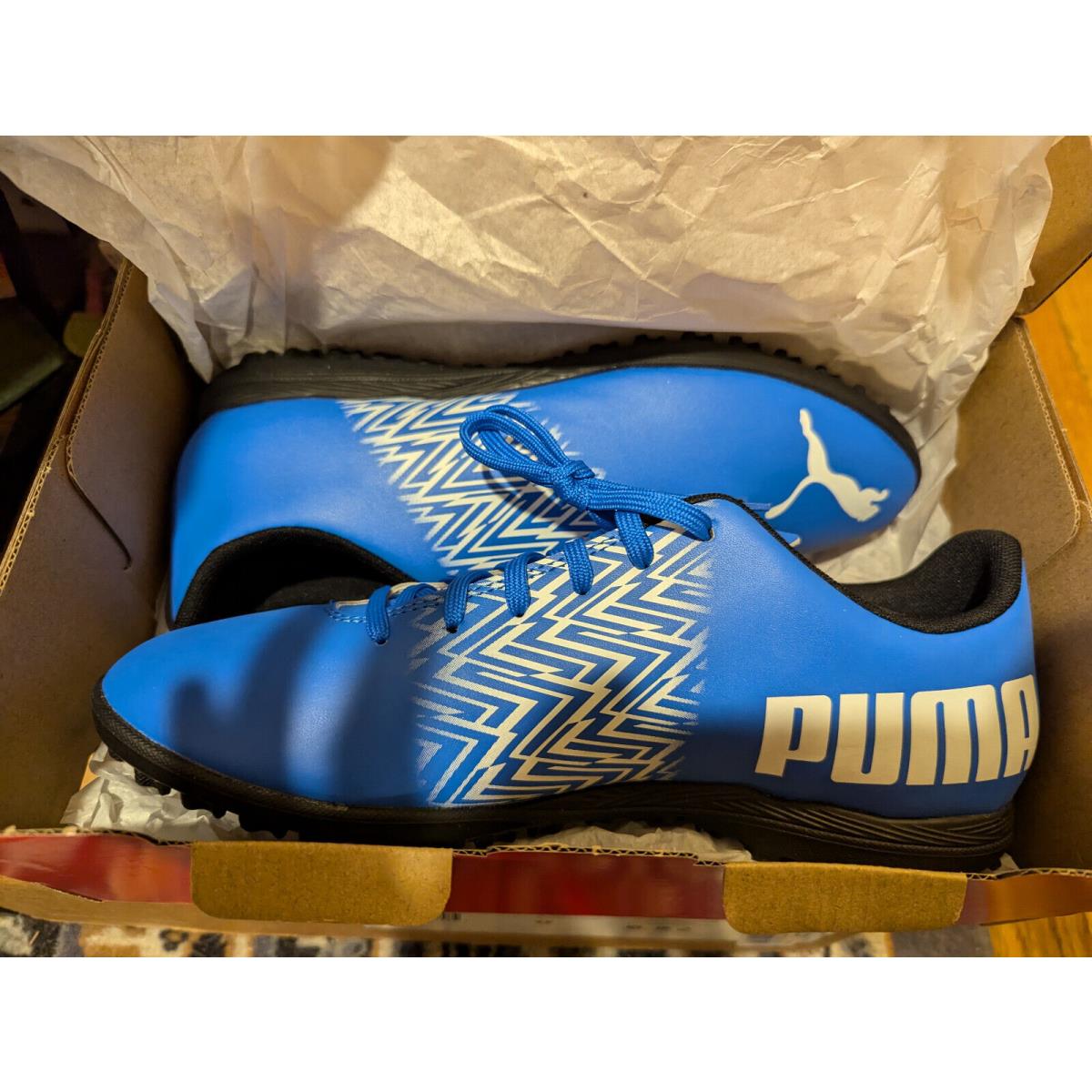 Puma Tacto Size 9 US Mens IT Blue Indoor Soccer Futsal Football Shoes
