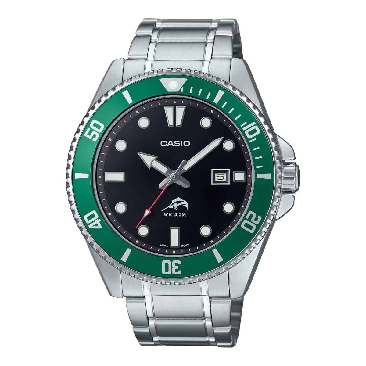 MDV106DD-1A3 Men`s Stainless Steel Watch 200 Meter WR Rotating Bezel by Casio