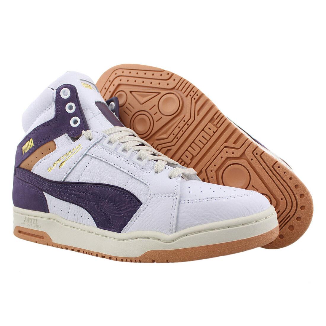 Puma Slipstream Mid SC Mens Shoes Size 9 Color: White/sweet Grape - White/Sweet Grape, Main: White