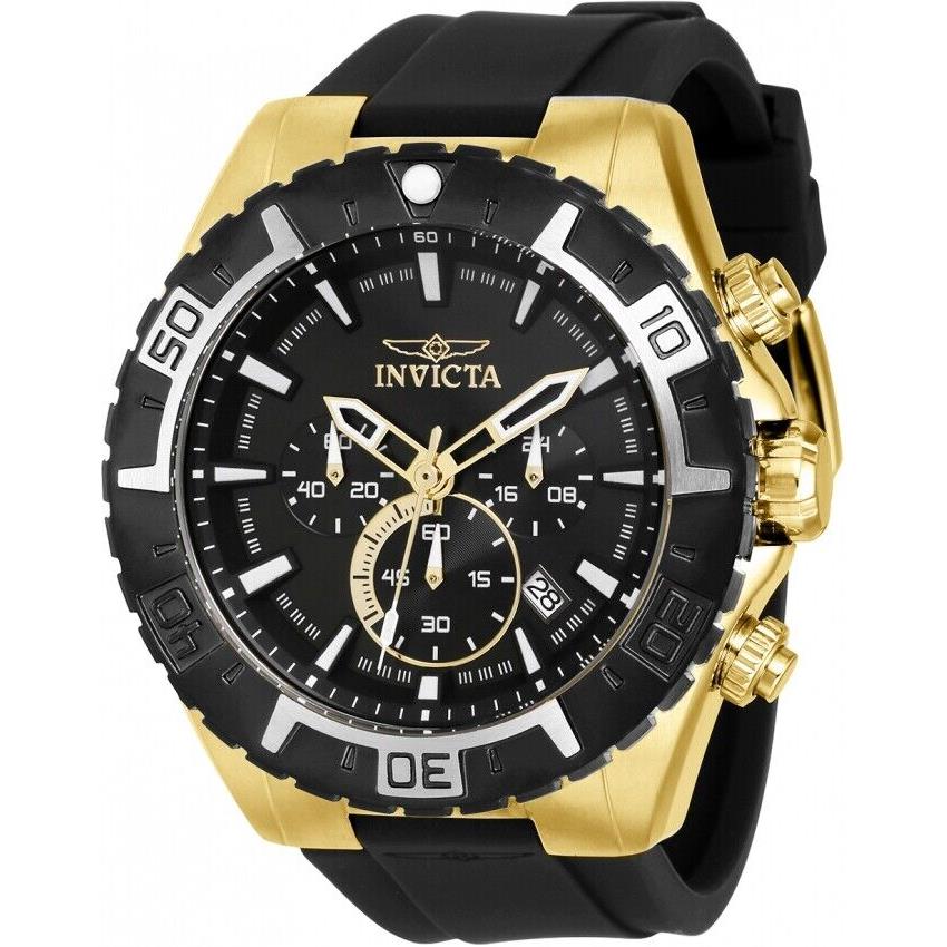 Invicta Aviator Chronograph Quartz Black Dial Men`s Watch 37627