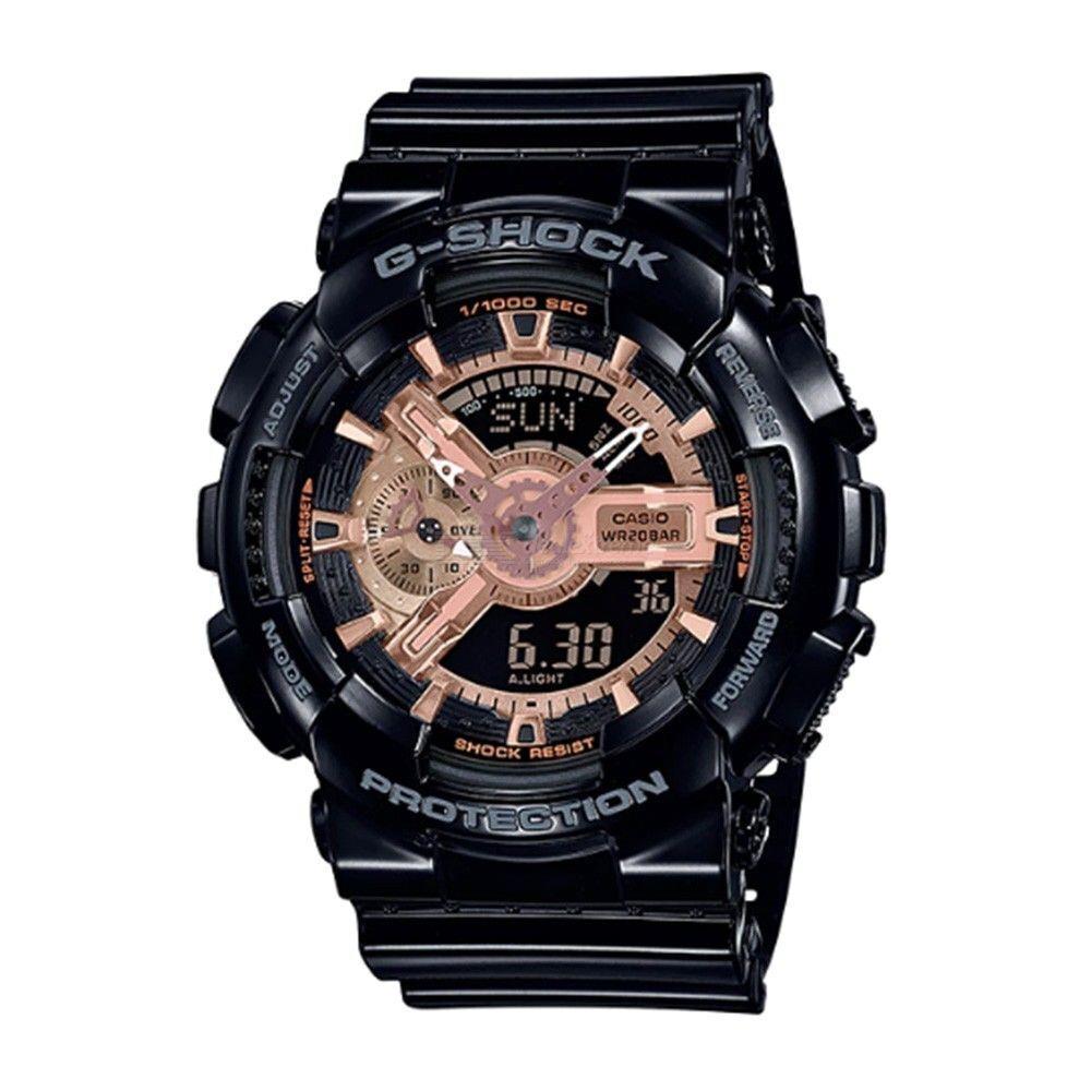 Analog Digital Rose Gold Dial Men`s G-shock Wrist Watch-GA-110MMC-1ADR by Casio