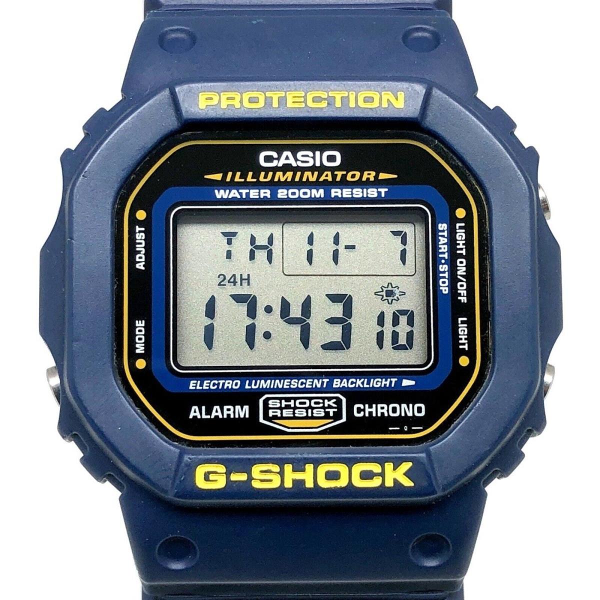 Mint 1999 Casio G-shock Blue Speed Digital Vintage Watch DW5600EB-2V Very Rare