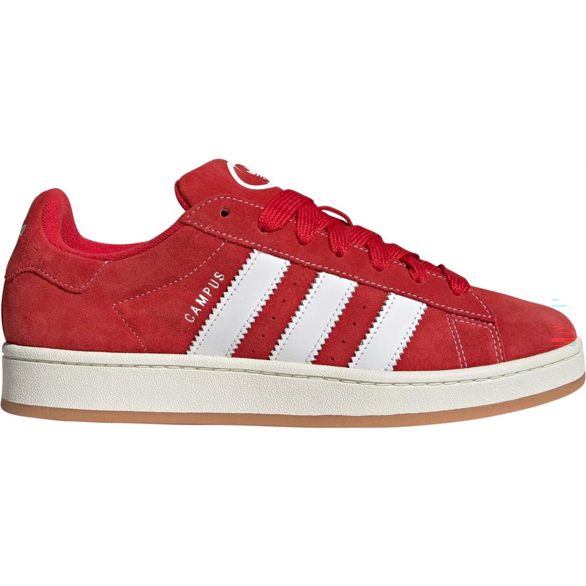 Mens Adidas Campus 00S Red White Suede Shoes - Red