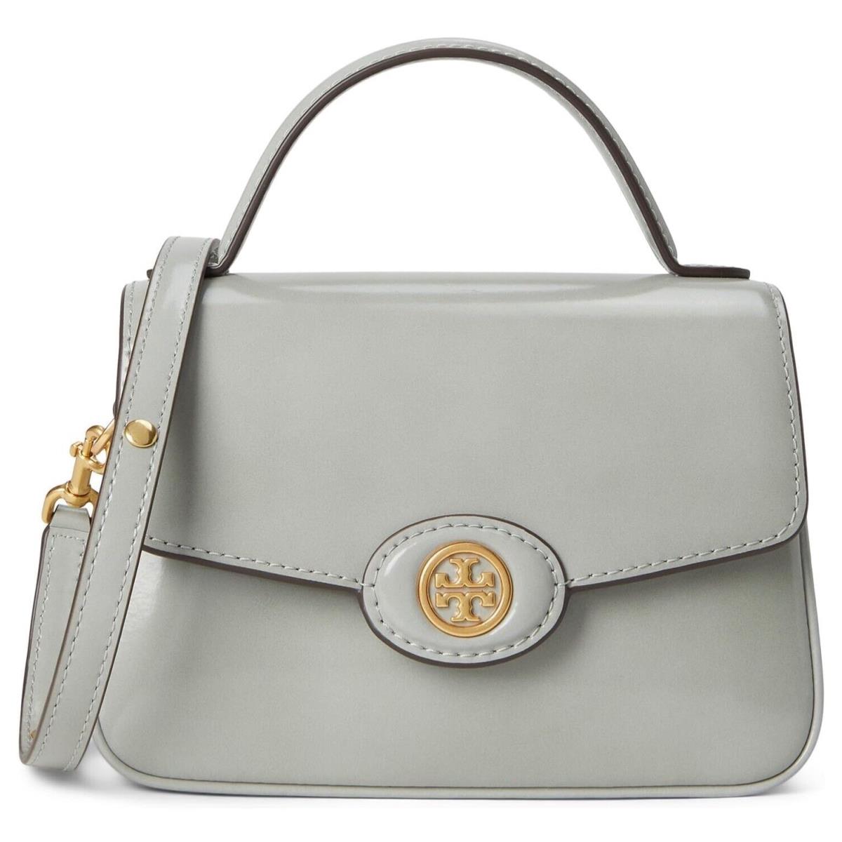 Tory Burch Light Granite Gray Robinson Top Handle/ Shoulder Bag