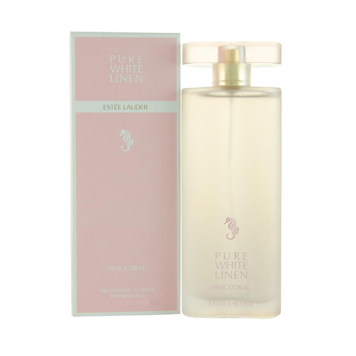 Pure White Linen Pink Coral by Estee Lauder 3.4 oz / 100 ml Eau De Parfum Spray