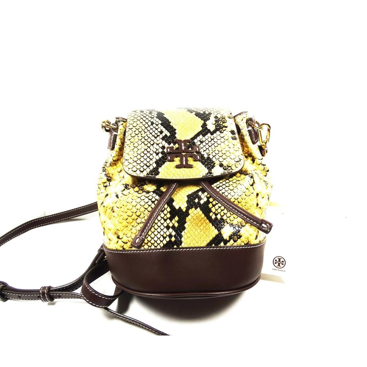 Tory Burch Thea Exotic Leather Mini Bucket Convertible Backpack