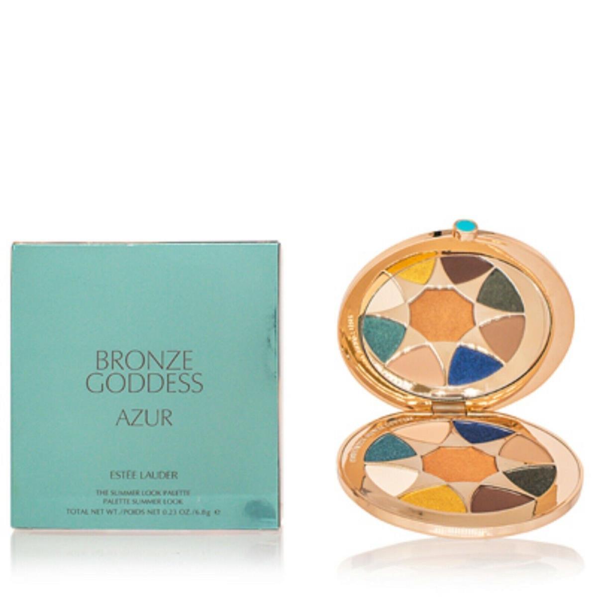 CS Estee Lauder/bronze Goddess Azur The Summer Look Palette 9 Shades Matte +shim