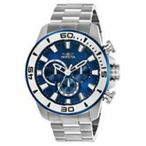 Invicta Men s Pro Diver 22586 Silver-steel Japanese Chronograph Diving Watch