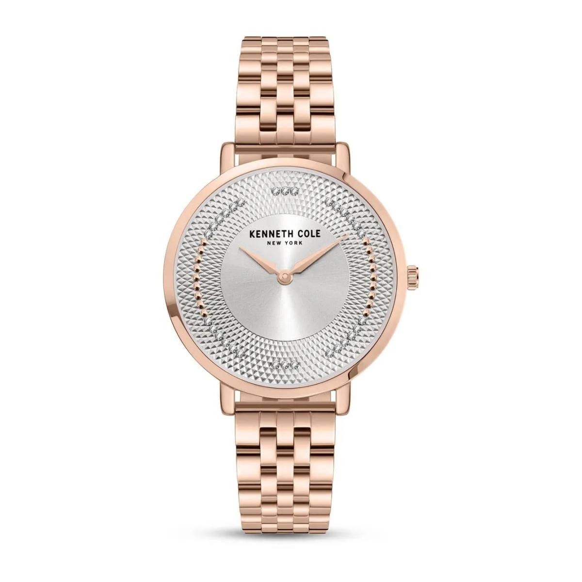 Kenneth Cole York 34mm Classic Rose Gold Womens Watch KCWLG0048101