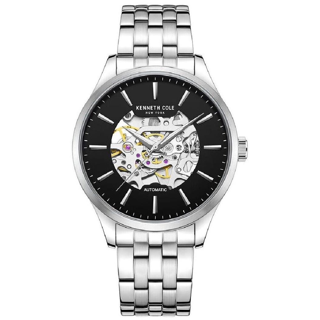 Men`s Kenneth Cole Stainless Steel Automatic Skeleton Watch KCWGL2216907