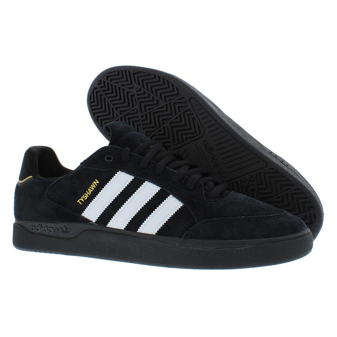 Adidas Tyshawn Low Mens Shoes Size 14 Color: Core Black/cloud White/gold - Core Black/Cloud White/Gold Metallic, Main: Black