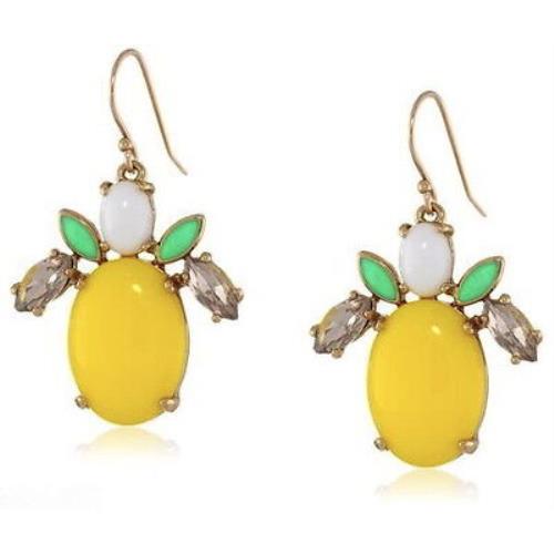 Kate Spade York Pucker Up Multi-drop Earrings Sunny Bright Yellow