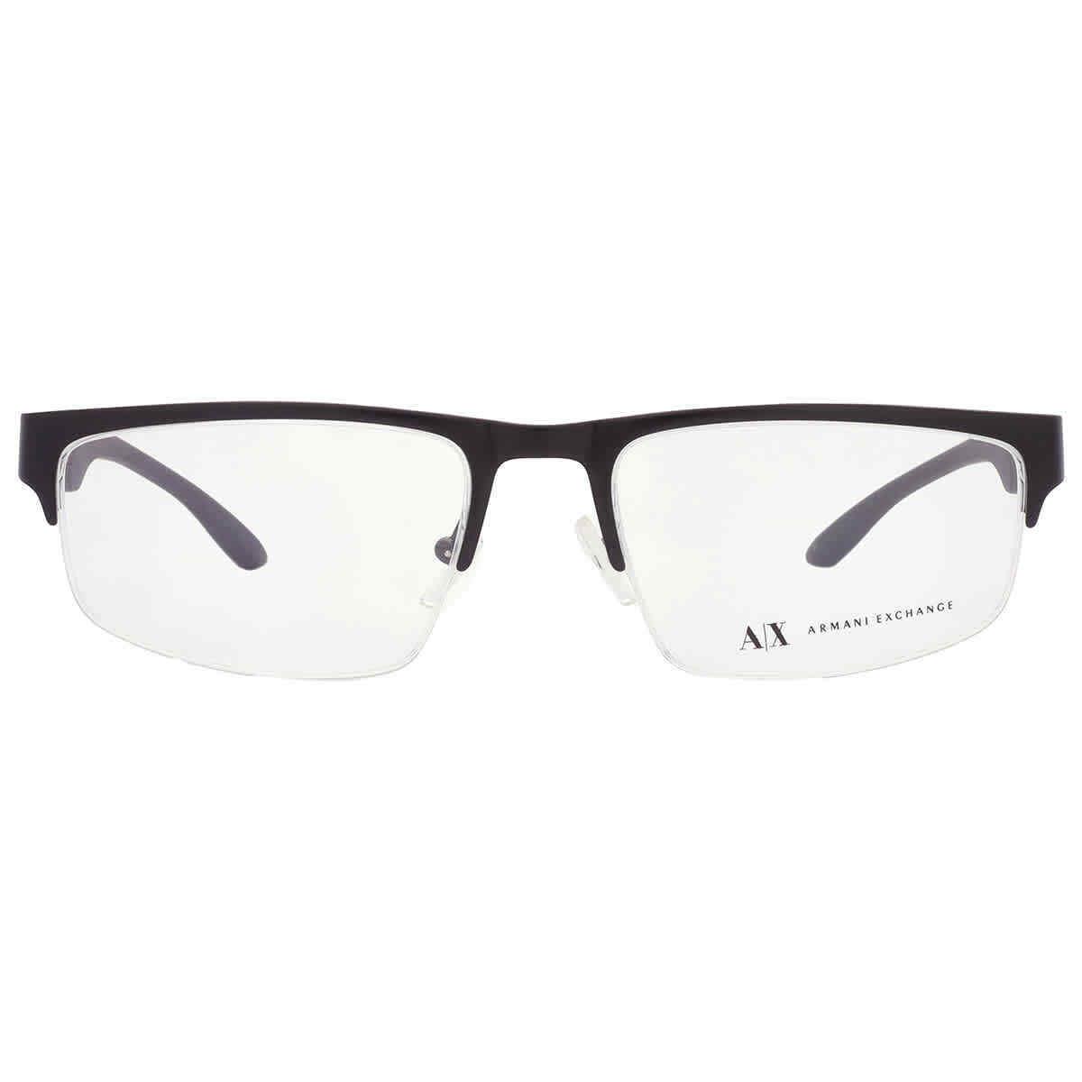 Demo Rectangular Men`s Eyeglasses AX1054 6000 55 AX1054 6000 55 by Armani Exchange